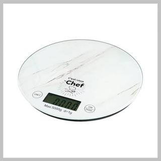 Digitális kerek konyhai mérleg max - 5 kg COOKBAL_ZE