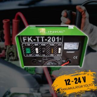 Flinke 12-24V akkumulátor töltő FK-TT-201