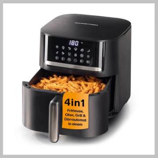 GOURMETMAXX Forrólevegős Fritőz / Airfryer Digitális 6L 4in1 DS14768-L