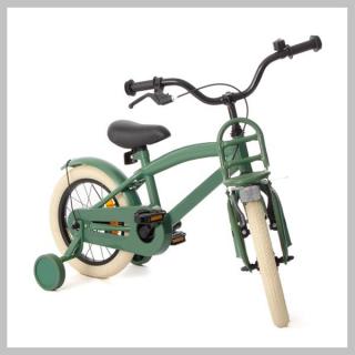 Gyermek kerékpár segédkerekekkel zöld, 12COOLGREEN