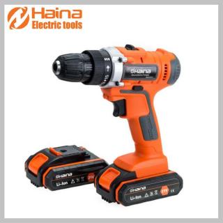 Haina akkumulátoros fúrógép 98 részes 2db akkumulátor 21V H-6855 (cd21x)