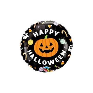 Halloween fólia lufi 18" Tök és cukorkák - 45373