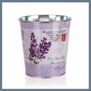 HOME DECOR LAVENDER fém virágtartó, 10 x 10 x 7,5 cm 63918651