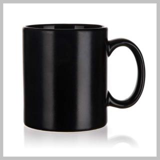 Kerámia bögre MAT 350ml, fekete 60210305