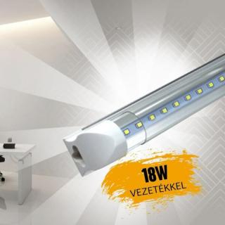 LED fénycső 120cm 18W vezetékkel (24W)