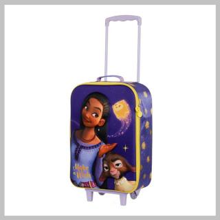 Make a wish 3D guruló bőrönd lila ZT06783