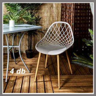 Malaga kerti szék szett 4 darab  bézs HDO2022C4