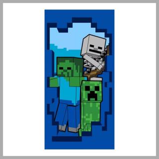 Minecraft Beware fürdőlepedő, strand törölköző "Beware" 70x140cm 
JFK103250