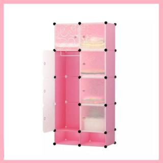 Műanyag elemes szekrény rózsaszín 100097614