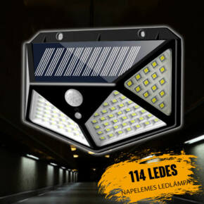 Napelemes fali led lámpa SL-114