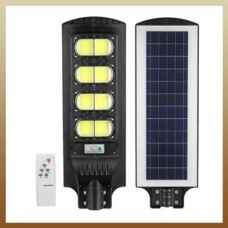 Napelemes Utcai 8 COB LED Paneles Lámpa Konzollal Távirányítóval 1000W - Alkatrésznek!