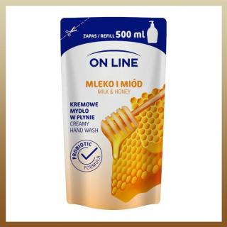 On Line tartalék folyékony szappan tej méz 500ml 24170581