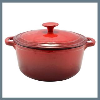 Perfect Home Zománcozott öntöttvas lábas 26cm, 5,2l piros 10566