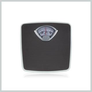 PRETTY UP Mechanikus személymérleg , 130 kg, fekete 66132016