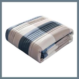 Puha légáteresztős nyári takaró 203x229cm - Kék fehér PW68406-12