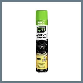 Q11 műszerfalápoló  tisztító habspray, vanília illat, matt hatás, 750 ml 2544