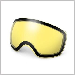 Sárga, cserélhető lencse Kutook X-Treme Síszemüveghez/Snowboard szemüveghez  holm7396