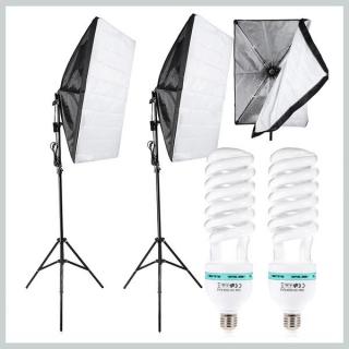 Soft box állványkészlet 2x 135W 27146