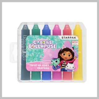 STARPAK GABBY'S DOLLHOUSE vastag zsírkréták 6 színben 528997