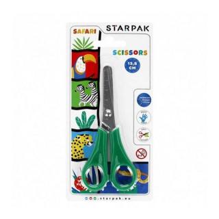 Starpak Safari jobbkezes tompavégű olló vonalzós szárral 229903