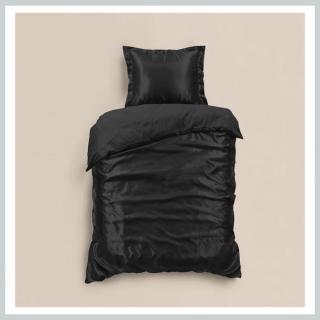 Szatén ágyneműhuzat 140X220 BLACK SHINE 8720578108749