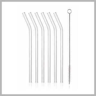 Szívószál szett tisztítókefével 20cm, hajlított 04269953