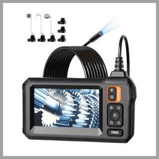 Vízálló Ipari Endoszkóp – 8 mm Digitális Boreszkóp 4.3" IPS kijelzővel, dual lencsével (10 m) PC26454-c