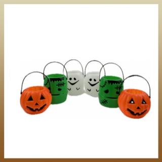 Vödör plasztik 6,5*4,5+7*6,5cm halloweeni mix 5999124579583