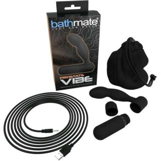 Bathmate Prostate Vibe - szilikon, akkus, vízálló prosztata vibrátor - 8,5 cm (fekete)