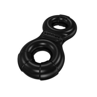 Bathmate Vibe Ring Eight - szilikon, akkus, vibrációs péniszgyűrű (fekete)