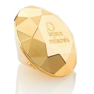 Bijoux Indiscrets Twenty One Vibrating Diamond - akkus, vízálló, gyémánt formájú csiklóizgató vibrátor - 6,5 cm (arany)