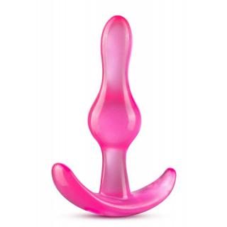 Blush Novelties B Yours Curvy Anal Plug - vízálló anál dildó - 8,9 cm (rózsaszín)