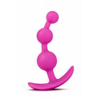Blush Novelties Luxe Beme3 - szilikon, vízálló anál golyósor - 12,7 cm (rózsaszín)