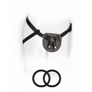 Blush Novelties SX For You Beginner's Harness - szilikon, felcsatolható hám - dildó nélkül (fekete)