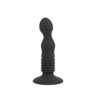 Chisa Novelties 5.5" Anal Delight Controller - szilikon, letapasztható, vízálló anál dildó - 14,8 cm (fekete)