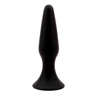 Chisa Novelties Black Mont L Silicone Plug - szilikon, vízálló anál dildó - 12,5 cm (fekete)