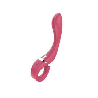 Chisa Novelties Cavort - szilikon, akkus, G-pontos, vízálló, csiklókaros vibrátor - 18,4 cm (rózsaszín)