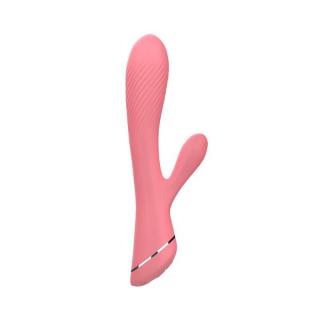 Chisa Novelties Coney - akkus, G-pontos, vízálló, csiklókaros vibrátor - 20,5 cm (rózsaszín)