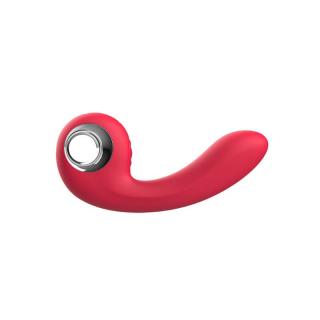 Chisa Novelties Kissen Sharpy - szilikon, akkus, G-pontos, vízálló vibrátor - 17,8 cm (piros)