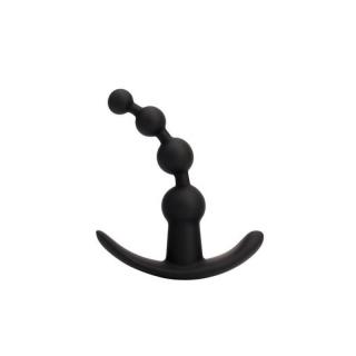 Chisa Novelties Renegade Vibrating Anal Beads - szilikon, akkus, vízálló, vibrációs anál golyósor - 14,3 cm (fekete)