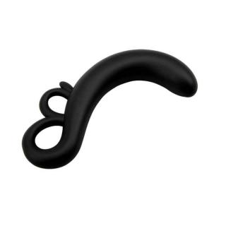 Chisa Novelties Two-Finger G-Spot Plug - szilikon, vízálló anál dildó - 14,2 cm (fekete)