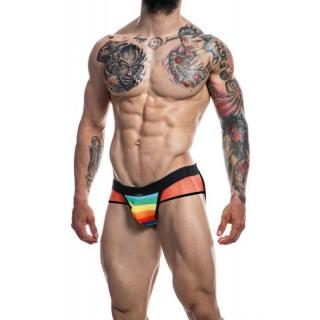 Cut4Men Mixed Jockstrap Rainbow - szexi férfi alsó (többszínű)