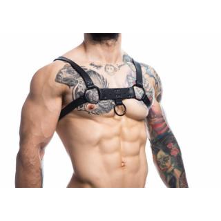 Cut4Men Party Harness - műbőr férfi hám (fekete)