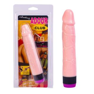 Debra Vibrating Adour Club - vízálló, élethű vibrátor - 23,5 cm (testszínű)