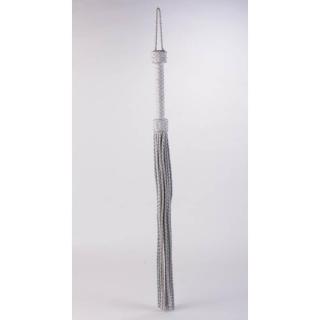 Devil Sticks Kid Handle Kid Leather Braided Tails - bőr korbács - 75 cm (fehér)