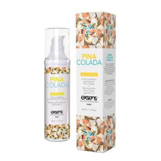 Exsens Warming Gourmet Massage Oil Pina Colada - melegítős masszázsolaj - pina colada (50 ml)