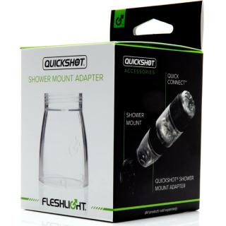 Fleshlight Quickshot Shower Mount Adapter - zuhanyra helyezhető, vízálló adapter (átlátszó)