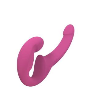 Fun Factory Share Lite - szilikon, kétágú, G-pontos, vízálló dildó - 30 cm (bordó)