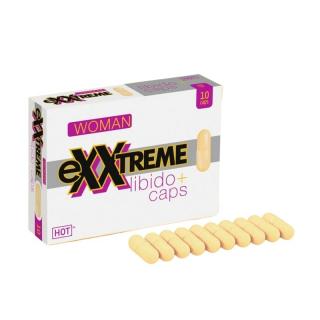 Hot eXXtreme Libido - vágyfokozó, étrend-kiegészítő tabletta nőknek (10 db)