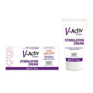 Hot V-Activ Stimulation Cream For Women - stimuláló, klitorisz krém (50 ml)
